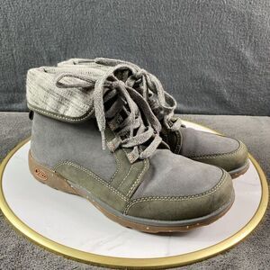 Chaco Barbary Hiking Ankle Boots Castlerock Gray Comfort Womens Size 6.5 US